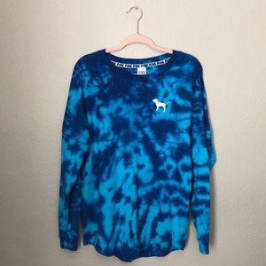 Tie dye PINK pullover sweatshirt